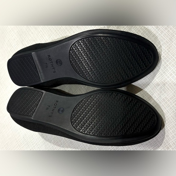 Rothy’s Sz 7.5 Black Washable Pointed Toe Ballerina Flats - Picture 9 of 11